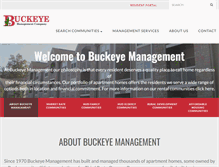 Tablet Screenshot of buckeyemanagement.com
